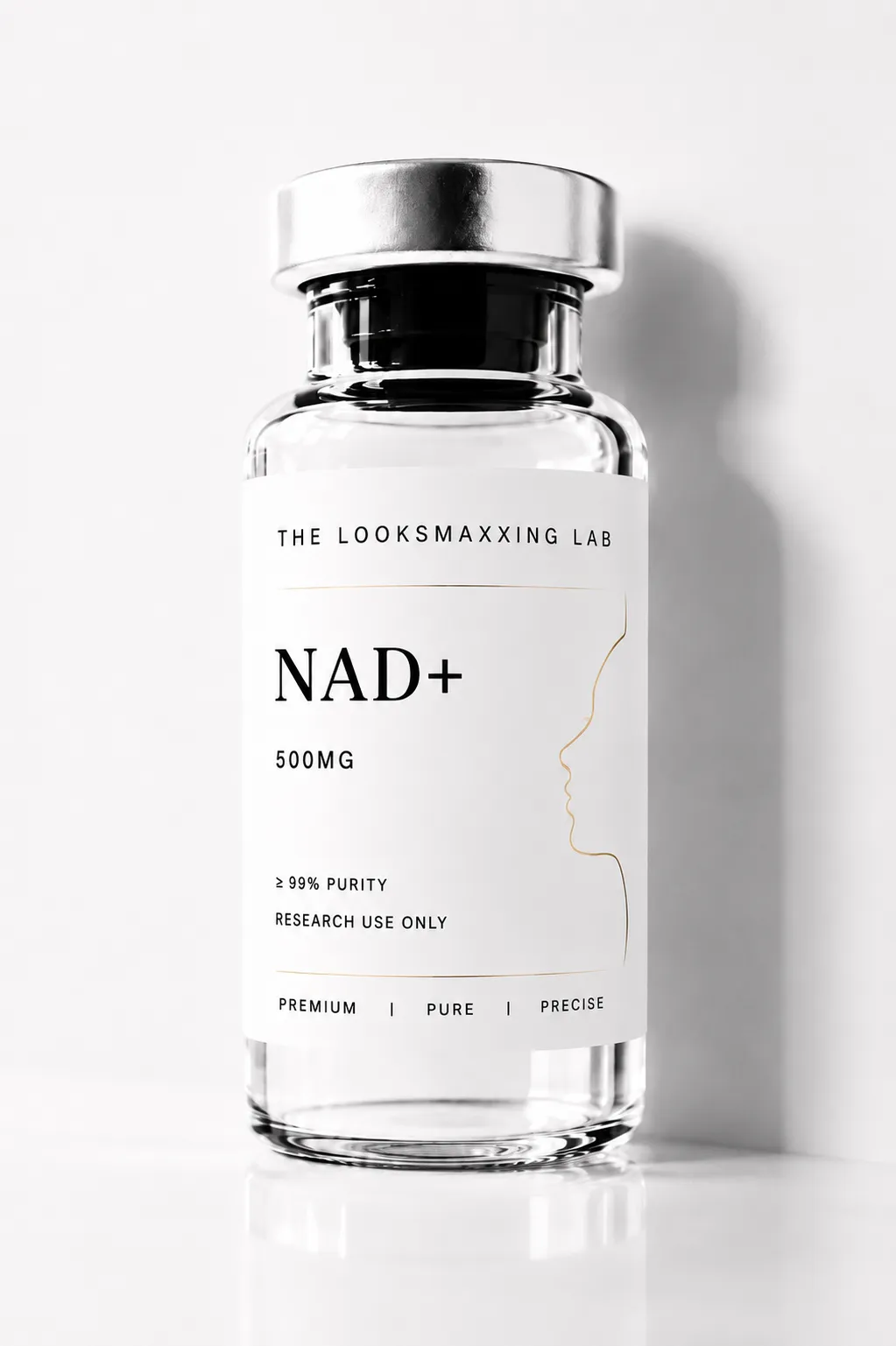 NAD+ research peptide vial — alternate view
